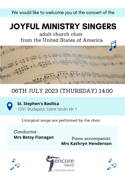 Joyful Ministry Singers choir concert in the St. Stephen's 